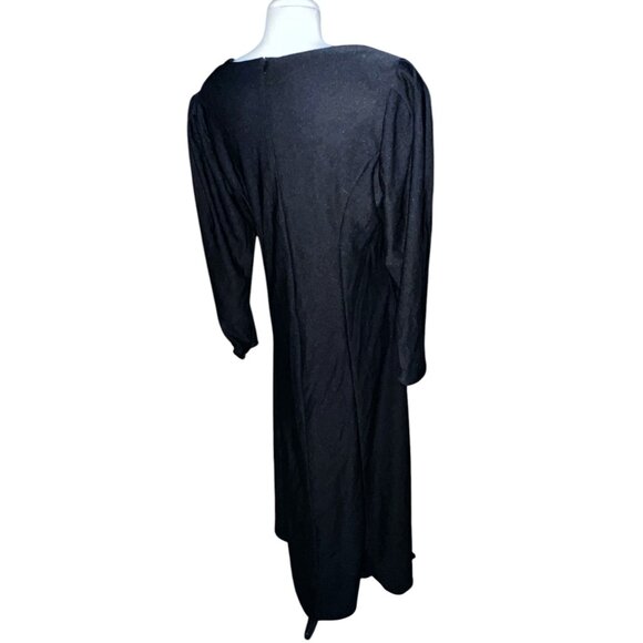 Southeastern Womens Black Long Sleeve Square Neck Dress Size 18 WomensMade In US - Picture 14 of 16